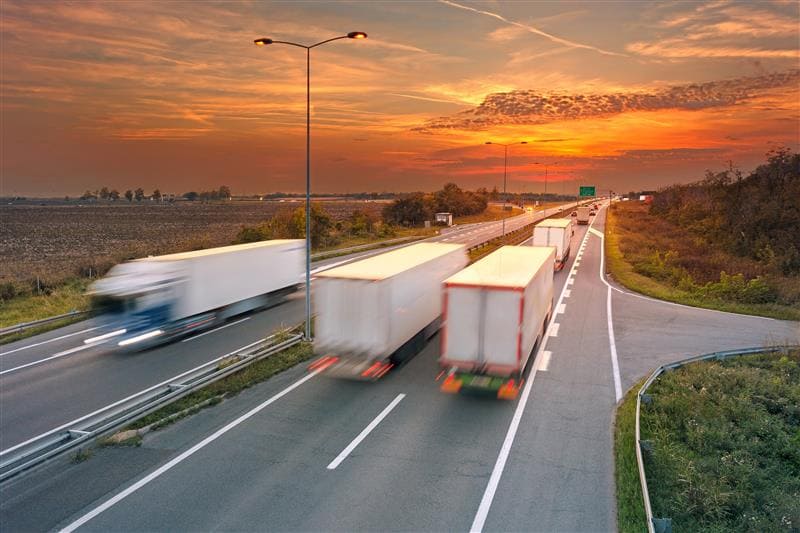 effiziente lkw transporte